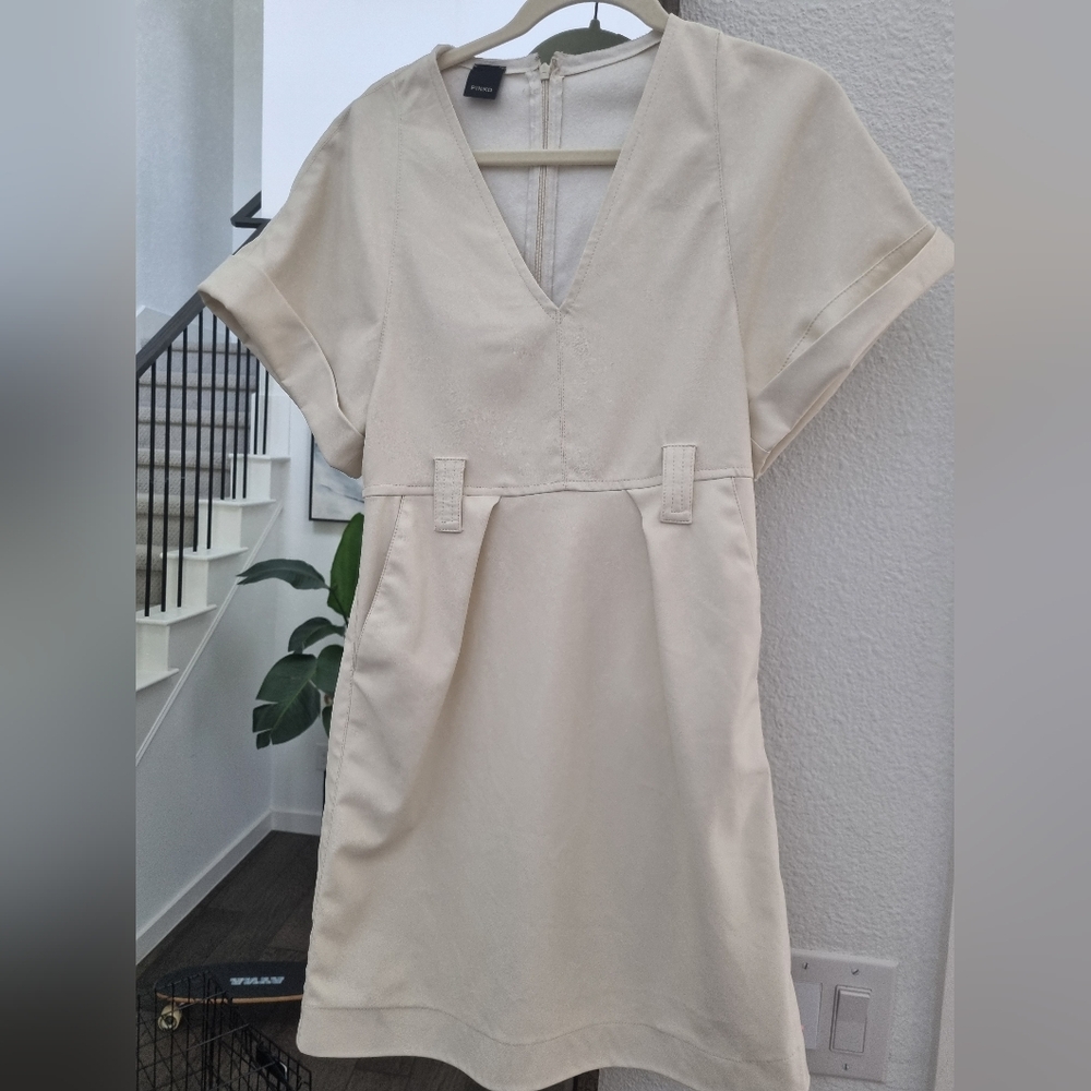 Pinko faux leather dress